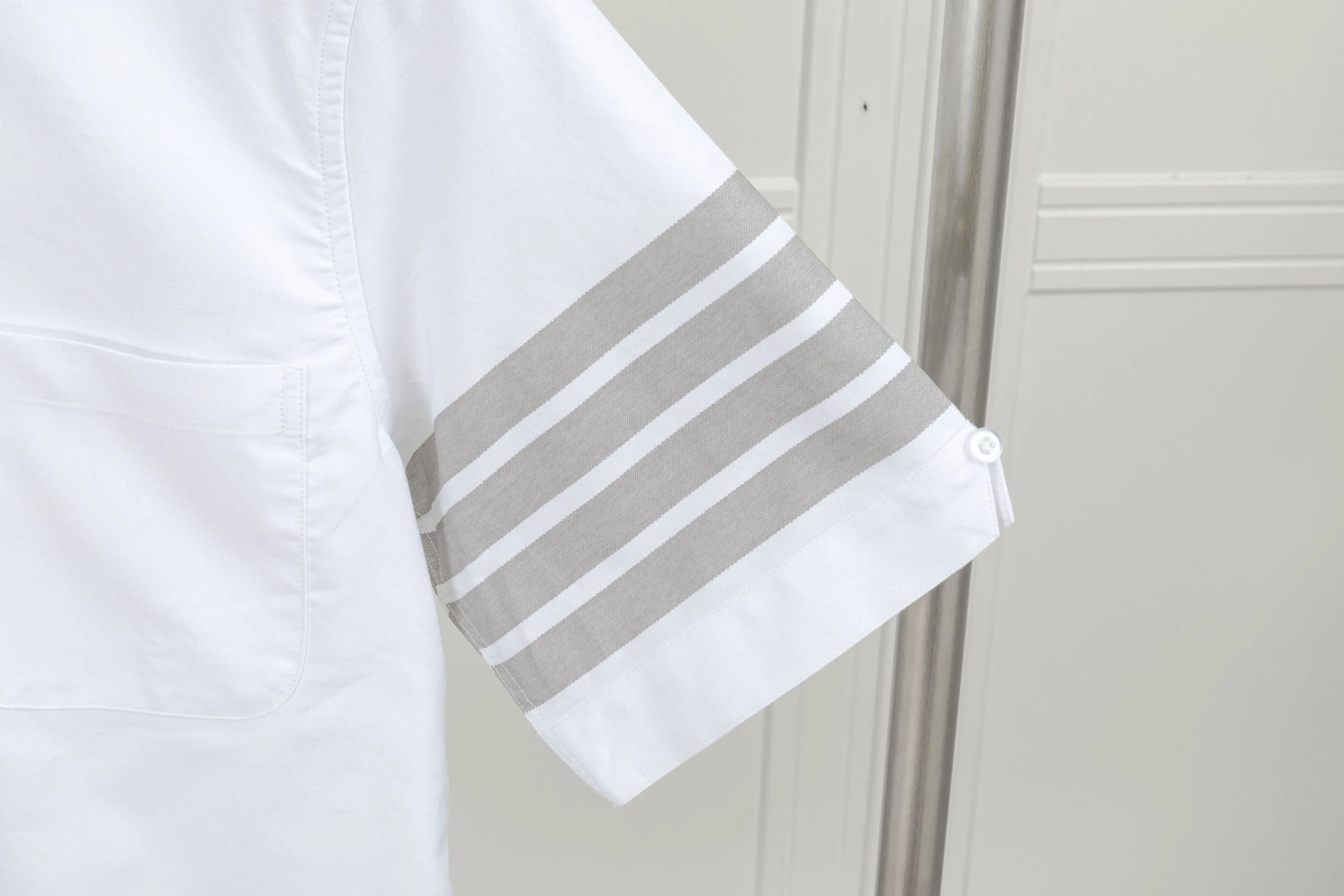 𝑻𝒉𝒐𝒎 𝑩𝒓𝒐𝒘𝒏𝒆 🇳🇱Classic Gray THOM BROWNE . Classic Gray ZP Quality White Same Style TB TB + + ：White Size：0/1/2/3/4